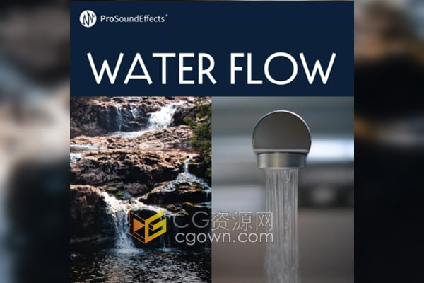 40个高品质丰富真实的水声水流音频包括飞溅滴流气泡和水滴等效果
