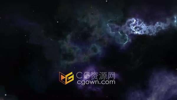 背景视频素材宇宙深色场景星系星云科幻天空效果4K分辨率
