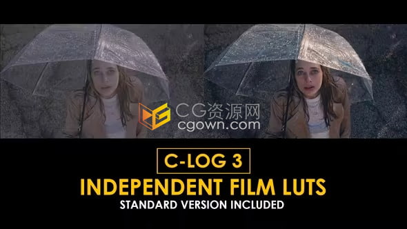 佳能C-Log3 独立胶片电影色调和标准颜色LUT