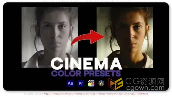 30个适用于 DJI Mavic Pro 3的专业彩色电影LUT调色预设