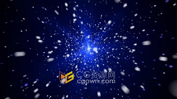 飞行星系发光粒子星云宇宙太空空间背景视频素材下载