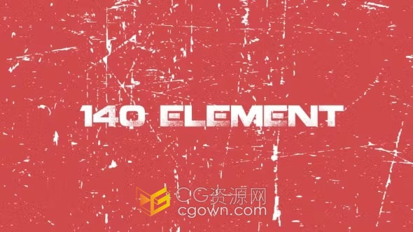 视频素材-140个噪点纹理灰尘斑点砂砾裂缝刮痕肮脏颗粒等叠加元素