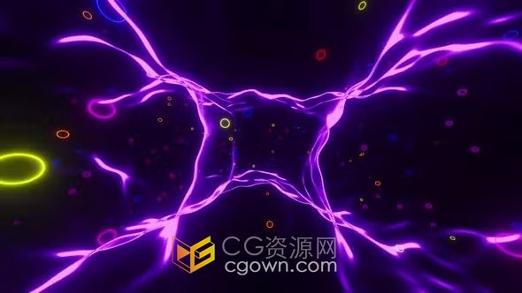 色彩鲜艳的抽象背景元素万花筒VJ循环视频素材