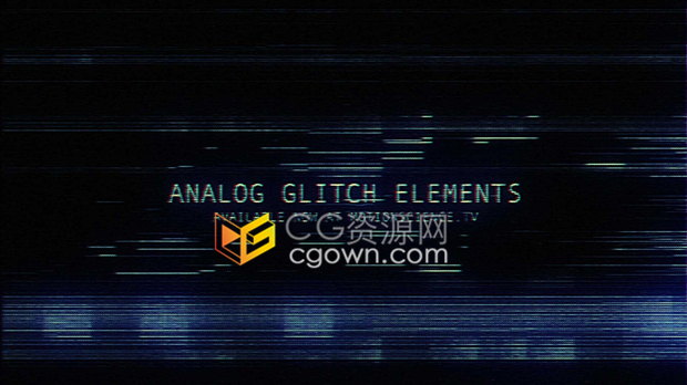 4K视频素材-70种闪烁毛刺失真干扰制作LED故障动画合成素材