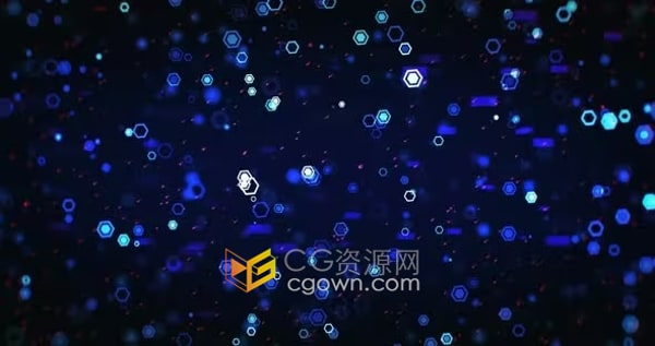 未来高科技互联网图形动画背景效果视频素材4K分辨率