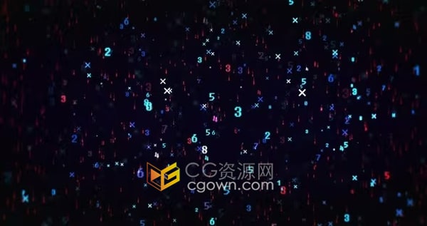 慢码数字流高科技互联网网络程序技术背景视频素材