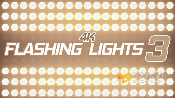 15个壁灯闪烁背景素材动画循环Flashing Lights Pack-视频素材