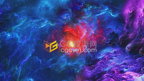 抽象背景旋转虫洞隧道太空星云动态视频素材