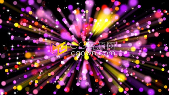 彩色颗粒闪烁粒子表演舞台LED背景视频VJ素材下载