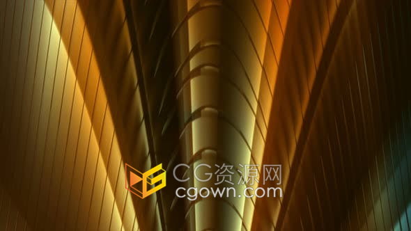 优雅抽象几何分形循环灯条元素动画晚会表演舞台装饰背景视频