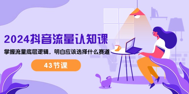(10713期)2024抖音流量·认知课:掌握流量底层逻辑,明白应该选择什么赛道 (43节课)