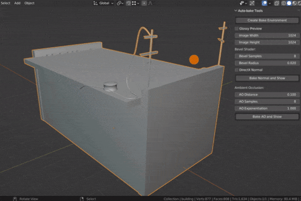 Blender插件Auto-Bake Tools v1.1.5自动烘焙工具