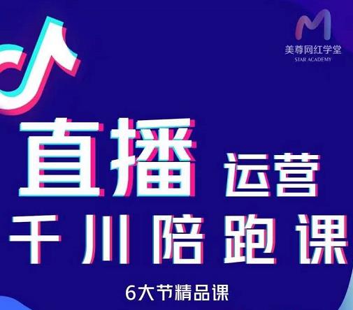 美尊-抖音直播运营千川系统课:直播?运营规划、起号、主播培养、千川投放等