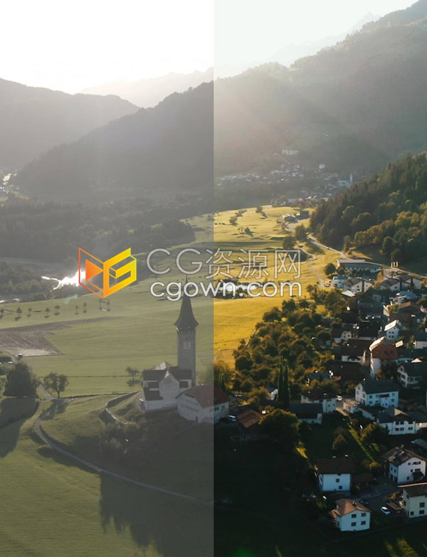 6组不同强度曲线暖色调电影系列DJI PowerLUT