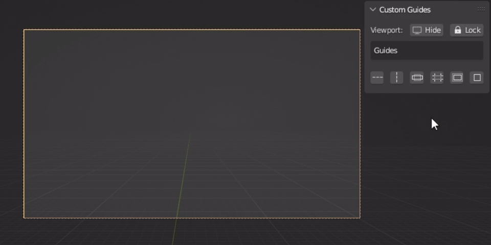 Blender插件Custom Camera Guides v1.0.2自定义摄像机导轨安全框