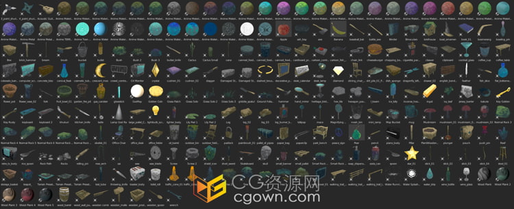Blender材质预设250+种卡通动漫材质与模型Alt Tab – Procedural Anime Pack