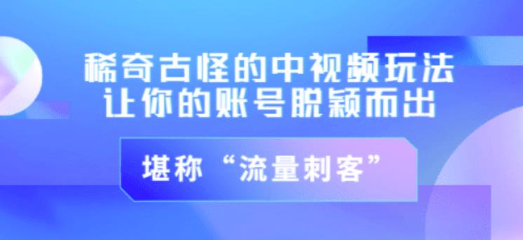 不讲李·稀奇古怪的冷门中视频冷门玩法,让你的账号脱颖而出,成为流量刺客!(图文+视频)