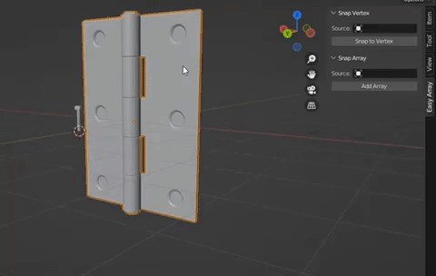 Blender插件Easy Array v1.2.0快速阵列分布