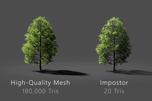 Blender插件Instant Impostors v1.2 一键高模转低模场景即时渲染