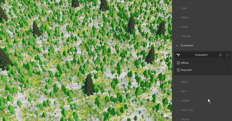 Blender插件Scatter 5.3生成花草植物散射工具
