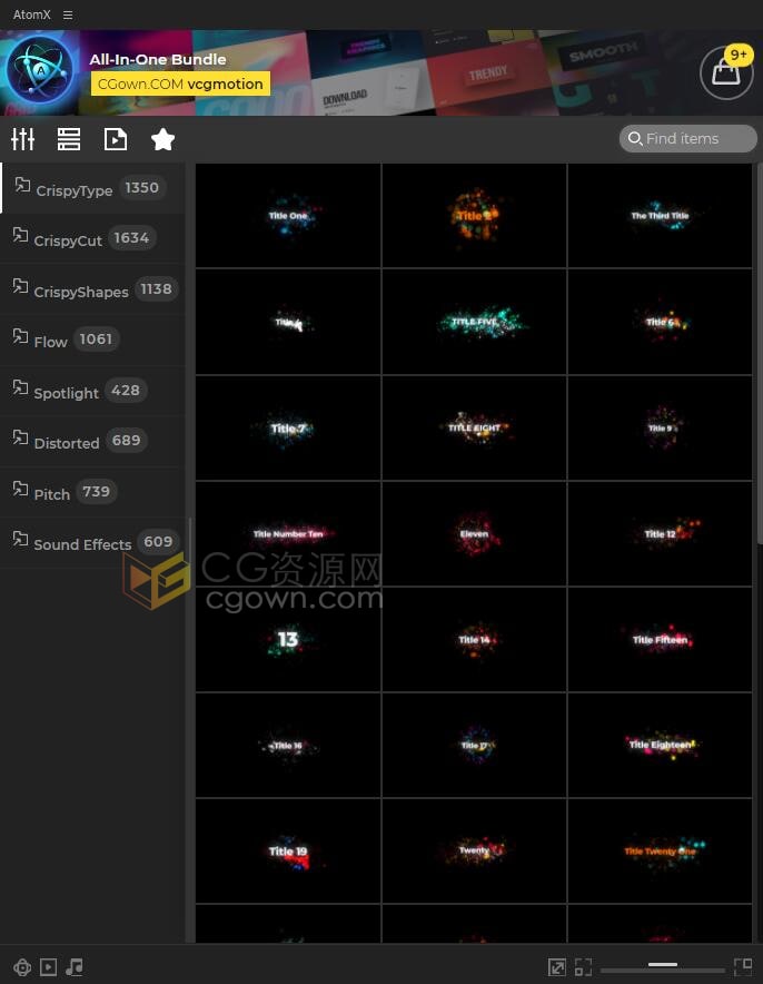 All-In-One Bundle v7.2.1 AE扩展脚本7619个视频制作元素