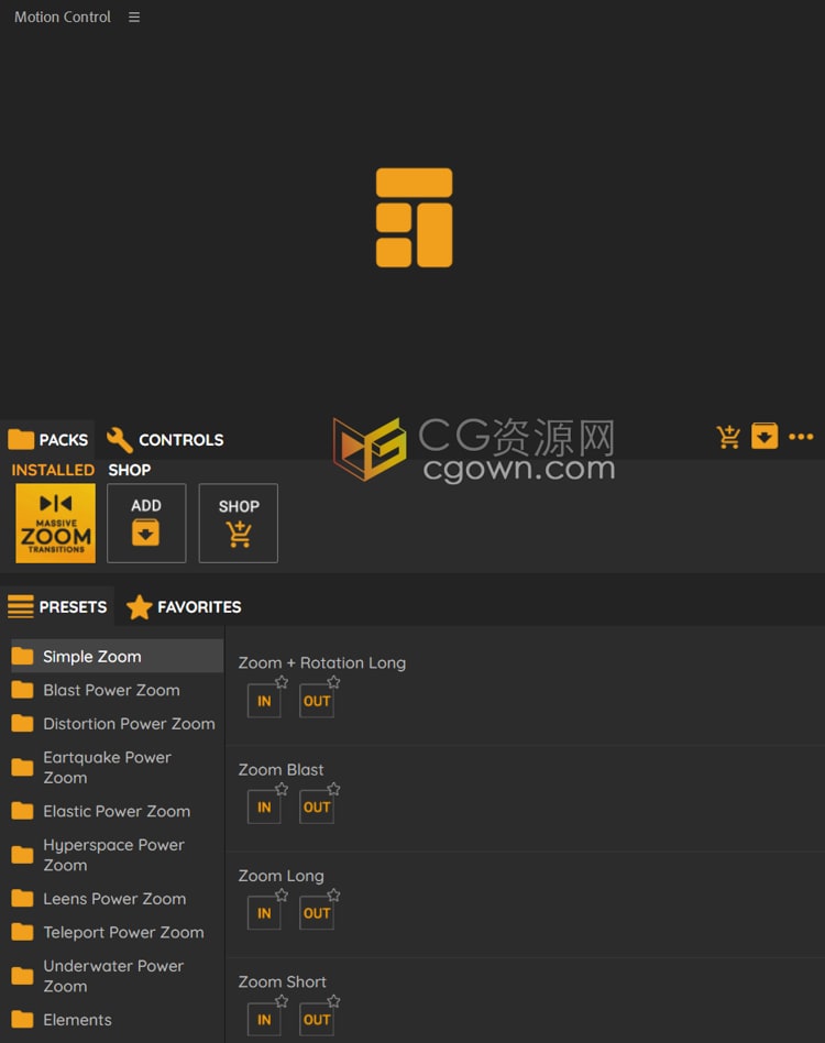 Massive Zoom Transitions AE脚本预设包90种缩放效果转场