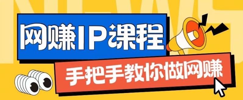 ip合伙人打造1.0,从0到1教你做网创,实现月入过万