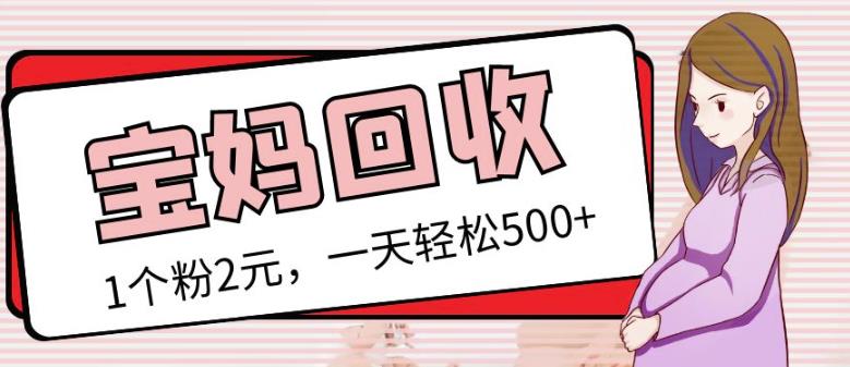 最新小红书母婴号宝妈粉回收项目,1个粉2元,一天轻松500+案例分享【粉丝包回收】
