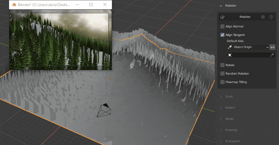 Blender插件Scatter 5.3生成花草植物散射工具