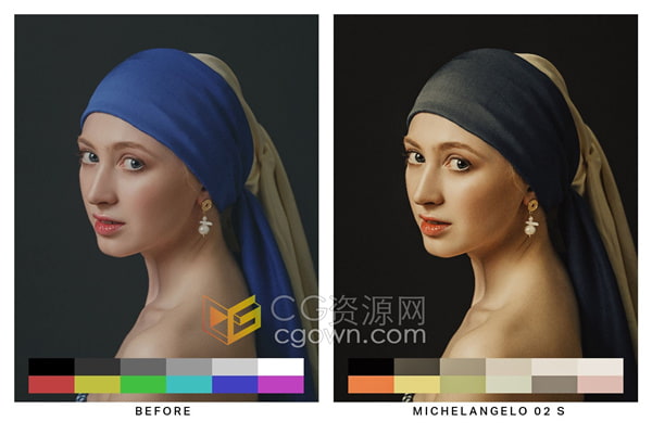 50个文艺复兴时期油画风格Renaissance Lightroom预设和LUT调色预设