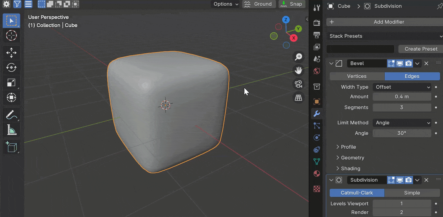 Blender 4.1插件Old Auto Smooth v1.0.2旧版自动平滑插件