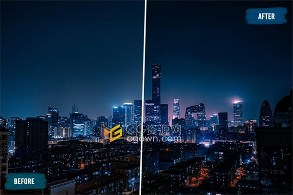 50个Night City夜间城市LUT和预设包免费下载